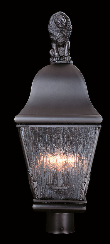 Framburg Coeur De Lion 3 - Light Iron Exterior Post Mount 9611 IRON