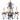 Framburg Liebestraum 4 - Light Mahogany Bronze Mini Chandelier 9904 MB
