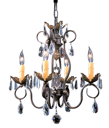 Framburg Liebestraum 4 - Light Mahogany Bronze Mini Chandelier 9904 MB