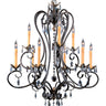 Framburg Liebestraum 9 - Light Mahogany Bronze Dining Chandelier 9909 MB