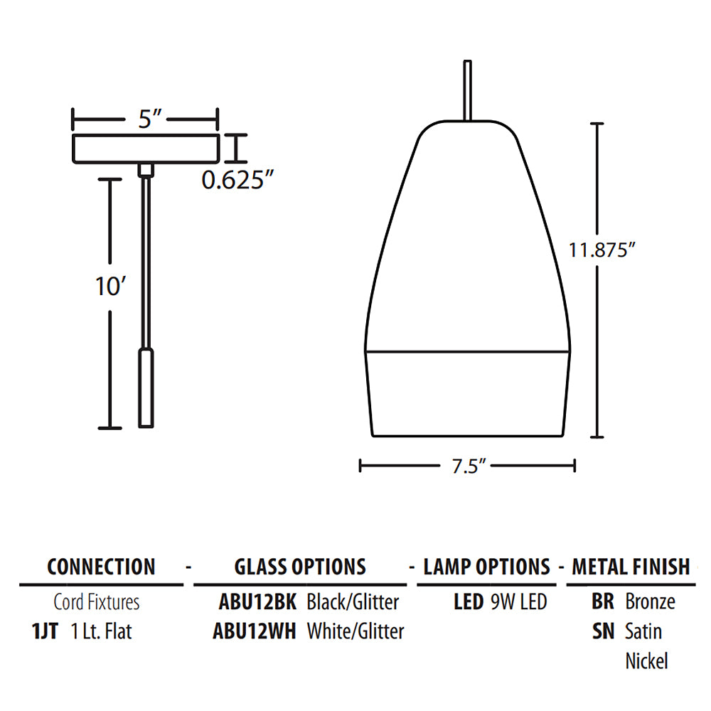 Abu 12 Pendant Light - Sleek and Minimalist Style