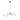 Aerial 60-inch matte black chandelier with three horizontal LED bars suspended for modern dining or living room lighting