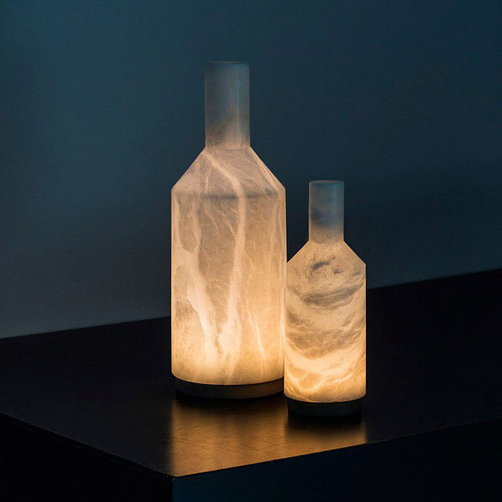 Alabaster Battery Operated Table Lamp by Carpyen