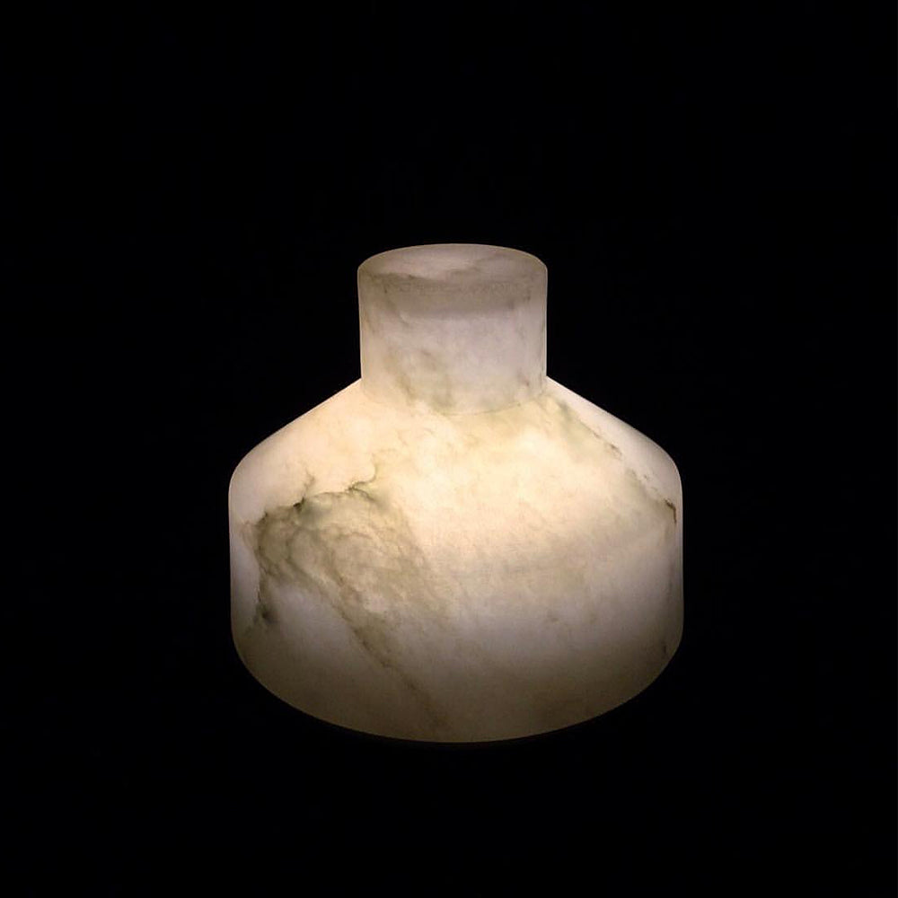 Alabaster Battery Operated Table Lamp by Carpyen