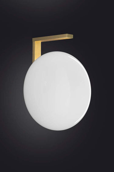 Oluce Alba 174 wall-mounted lamp for contemporary living room or office interiors