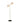 Modern dimmable floor lamp Alba 383 by Oluce in anodic bronze finish for ambient bedroom and lounge lighting