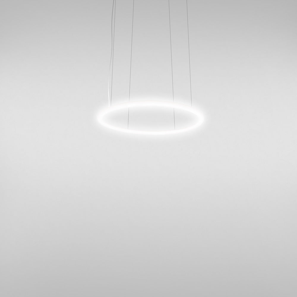 Contemporary Office Pendant Light - Artemide Alphabet Circular Fixture