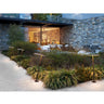 Amanita Outdoor Floor Lamp by Oluce in Indian brown finish for modern garden pathways