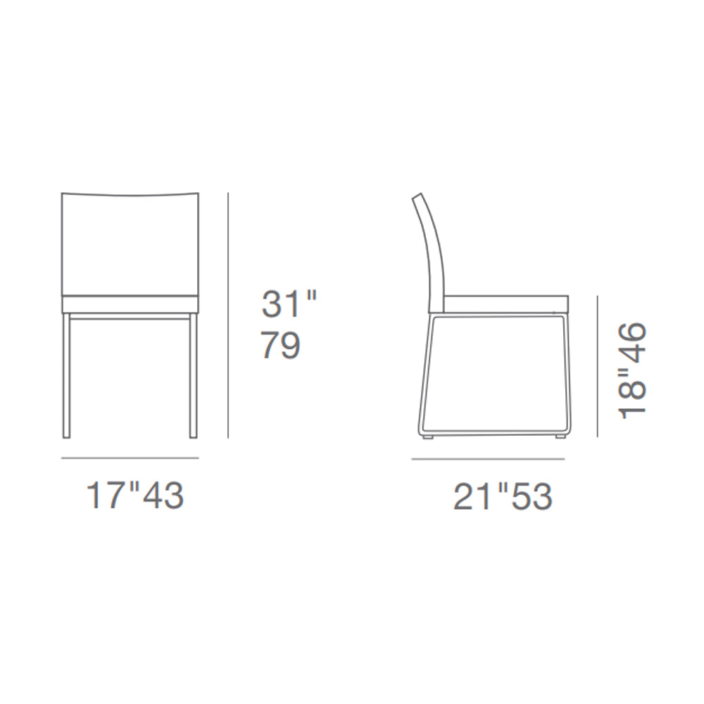 Aria Stackable Chair Fabric by SohoConcept