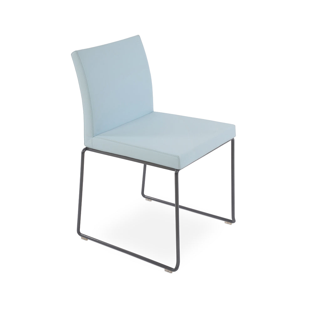 Aria Stackable Chair Leather by SohoConcept