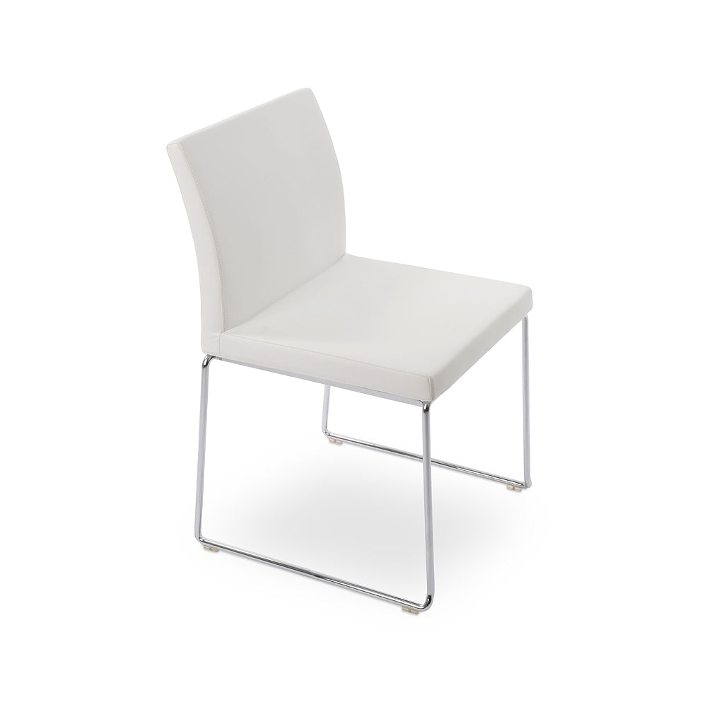 Aria Stackable Chair Leather by SohoConcept