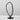 Arrival Modern Table Lamp with Dimmable LED Light, Black