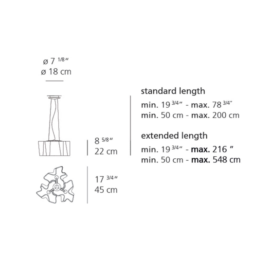 Artemide Logico Mini Triple Nested Suspension