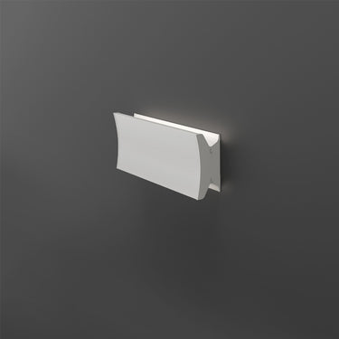 Modern 12-inch dual-sided LED wall and ceiling light by Artemide in white, low-profile and ADA compliant