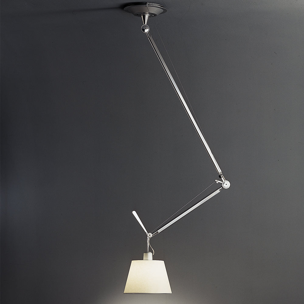 Tolomeo Off Center Parchment Shade Suspension by Artemide LoftModern