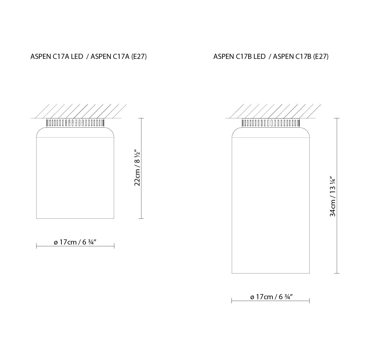 B.Lux Aspen C17A Ceiling Light