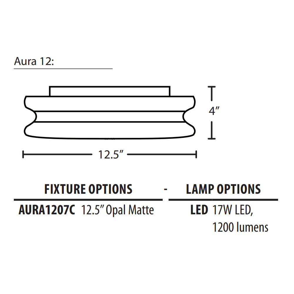 Besa Lighting Aura 12 Ceiling Light