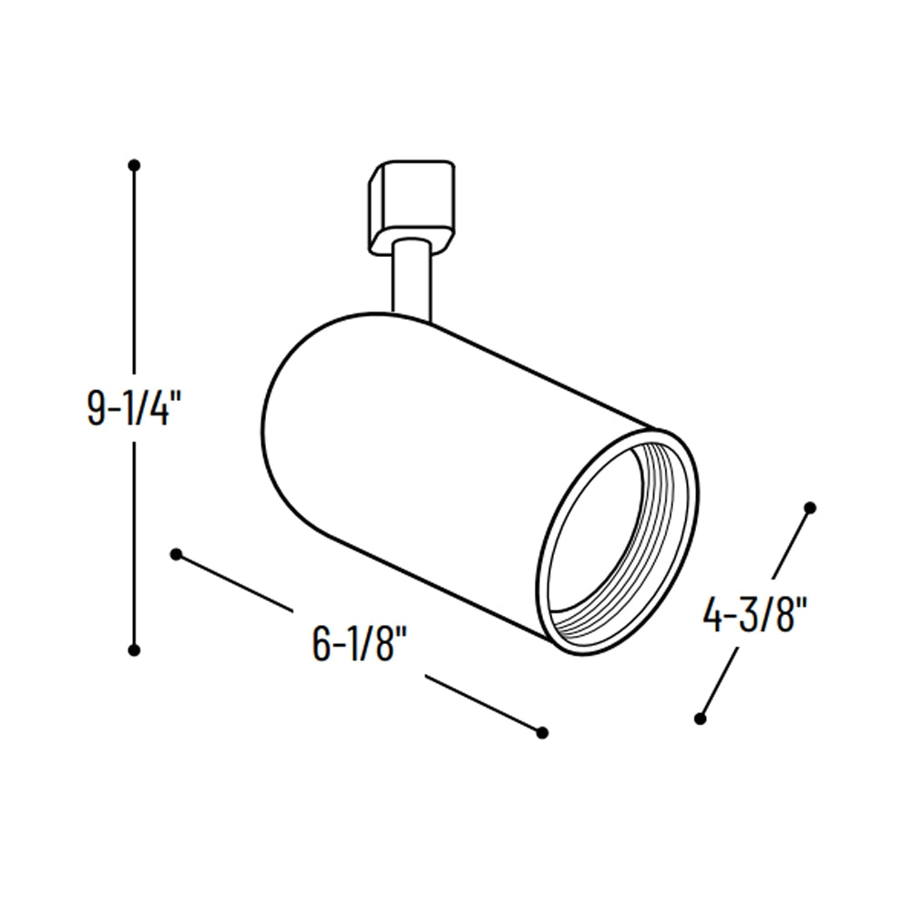 Nora Lighting BR30/PAR30 Roundback Cylinder with Black Baffle
