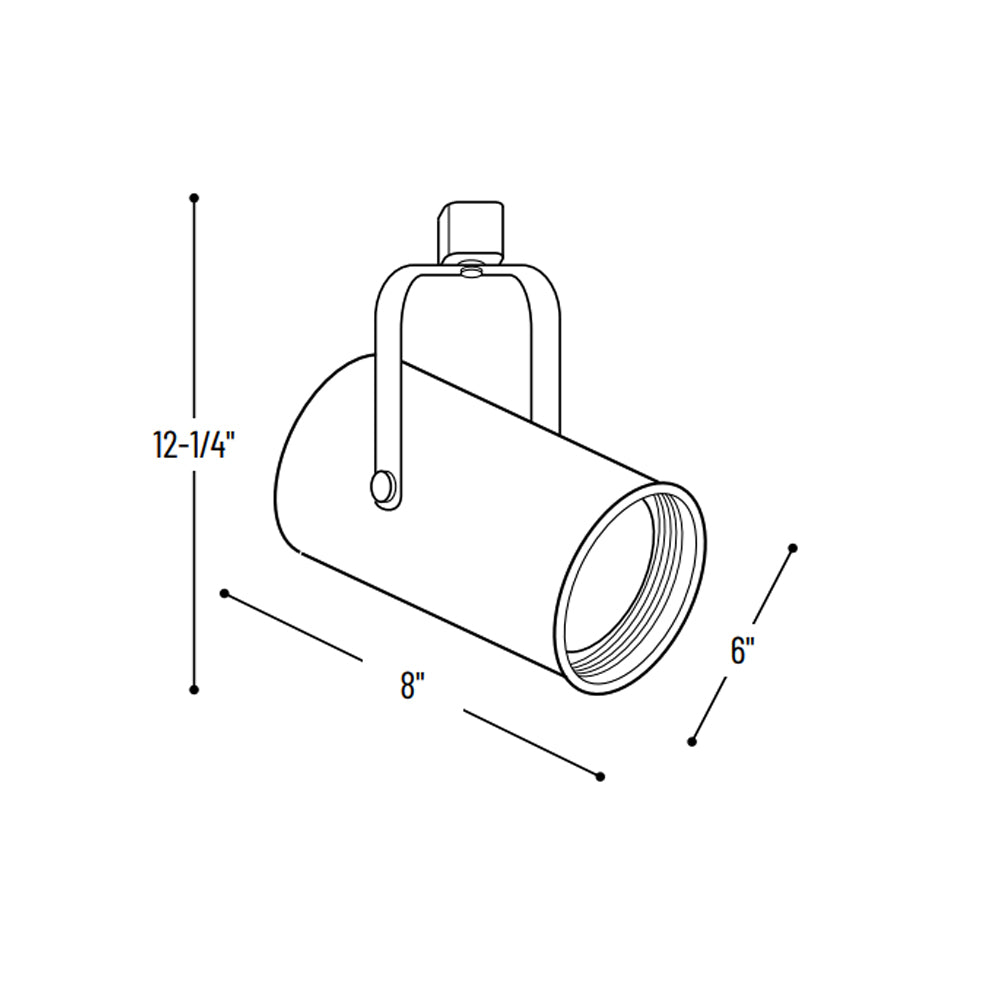 Nora Lighting BR40/PAR38 Flatback Cylinder with Black Baffle
