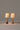 Stylish Basica Minima Table Lamp with Bronze Base and Pleated Shade
