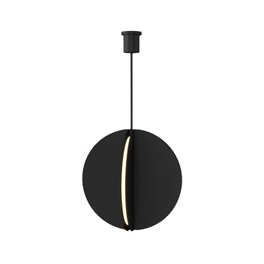 Contemporary Geometric Pendant Lighting | Bau 28" | Nightshade Black