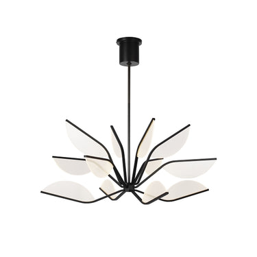 Tech Lighting Belterra 38" Modern LED Chandelier by Visual Comfort in Matte Black