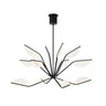 Contemporary LED Chandelier: Belterra 48" Fixture for Living Room | Matte Black