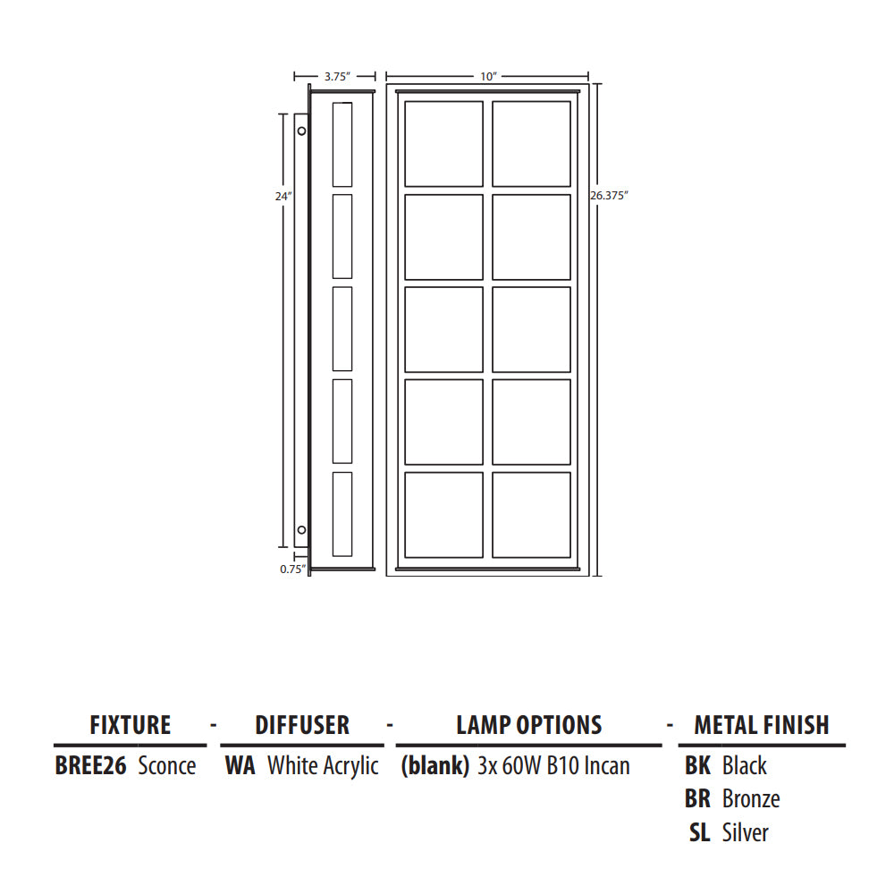 Besa Lighting Bree 26 Wall Light