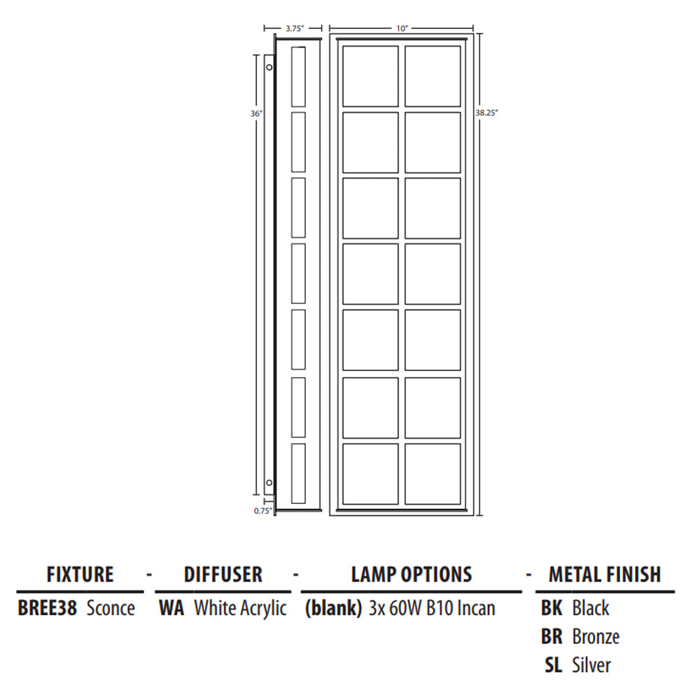 Besa Lighting Bree 38 Wall Light