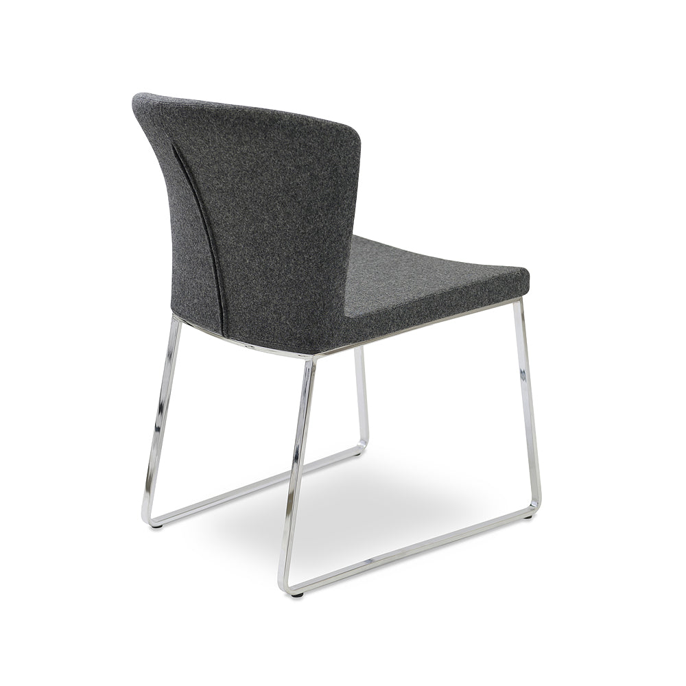 Capri Sled Dining Chair Fabric by SohoConcept