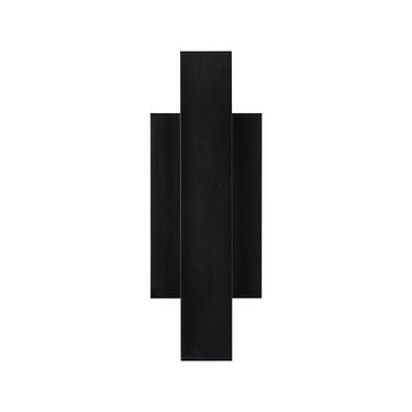 Chara Square 12 LED Outdoor Wall Sconce by Tech Lighting illuminating modern exterior