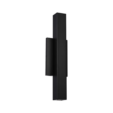 Chara Square 17 LED Outdoor Wall Sconce installed on modern exterior