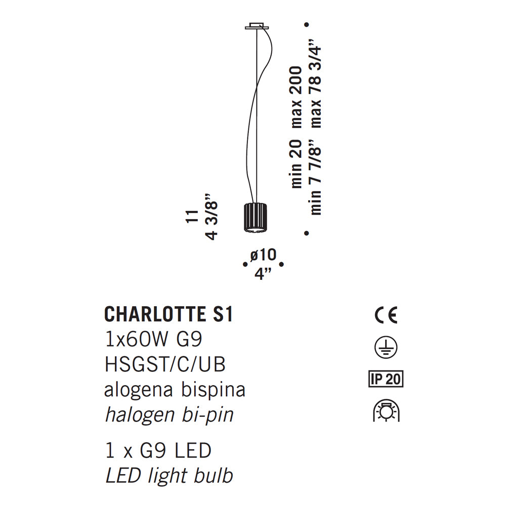 De Majo Charlotte Mini Pendant