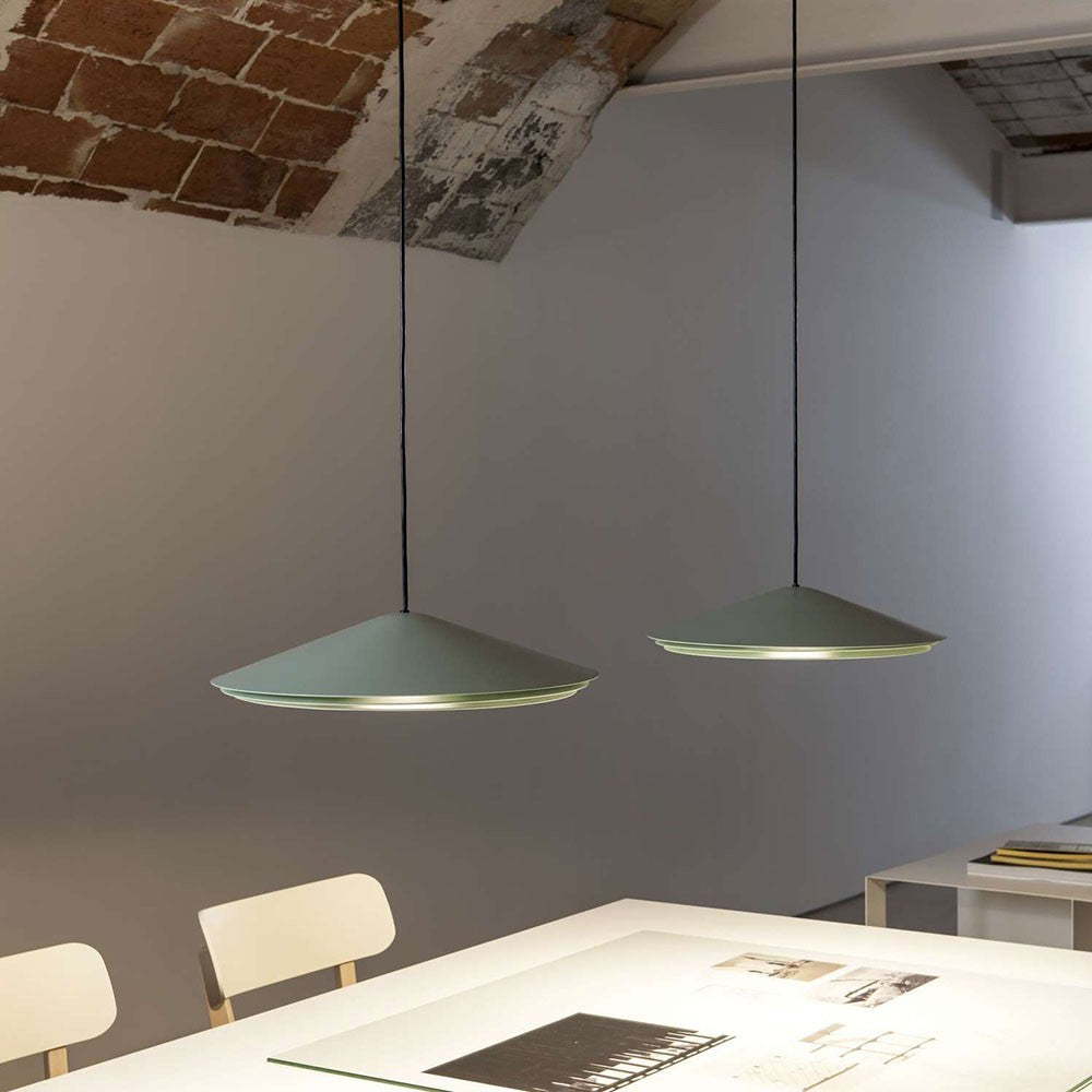 Modern Restaurant Lighting | Green Shade