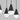 Cupola SLCH51630B chandelier, 18 light integrated LED, adjustable pendant height, black finish detail.