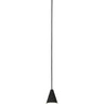 Visual Comfort Cupola port alone pendant with integrated LED and crystal optic for kitchen lighting in black finish