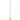 Modern minimalist LED ceiling pendant with brass finish and low-profile canopy by Visual Comfort
