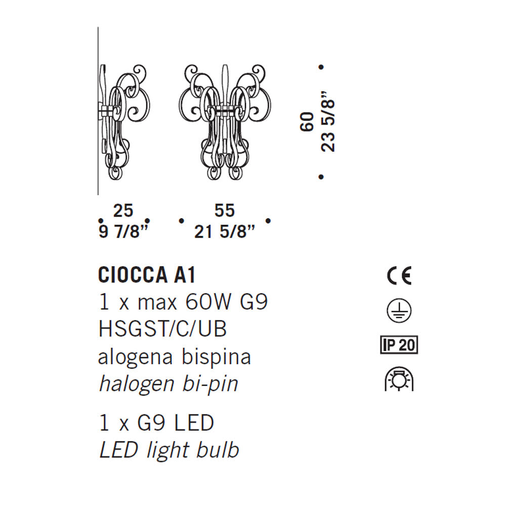 De Majo Ciocca Wall Light