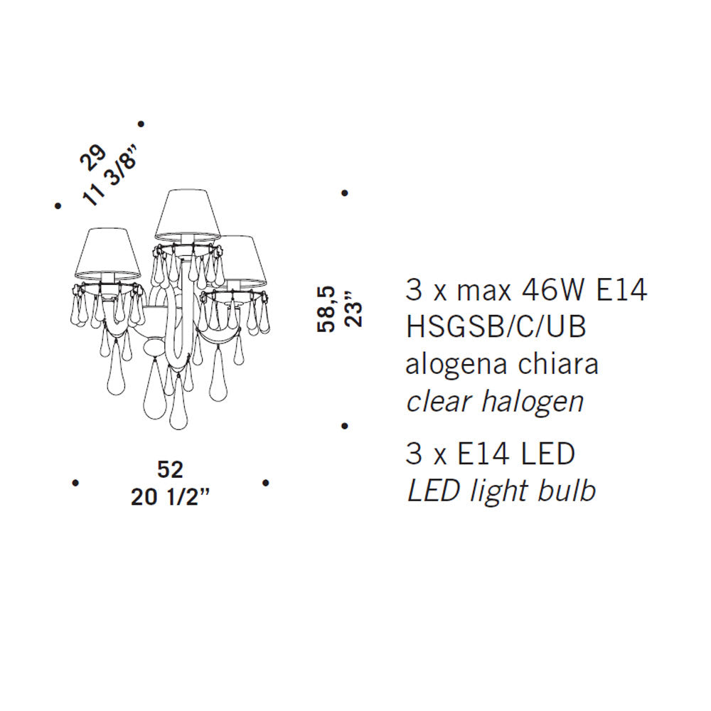 De Majo Goutte Wall Light