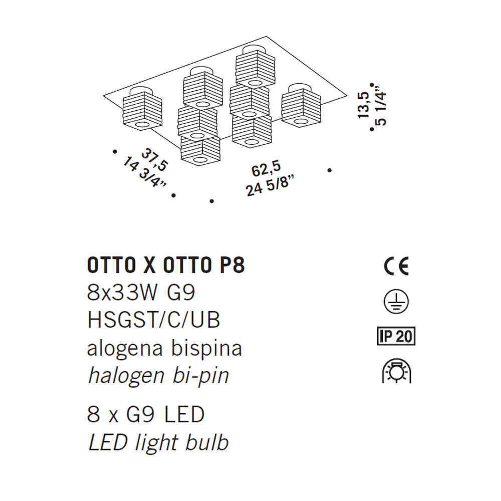 De Majo Otto X Otto Ceiling Light