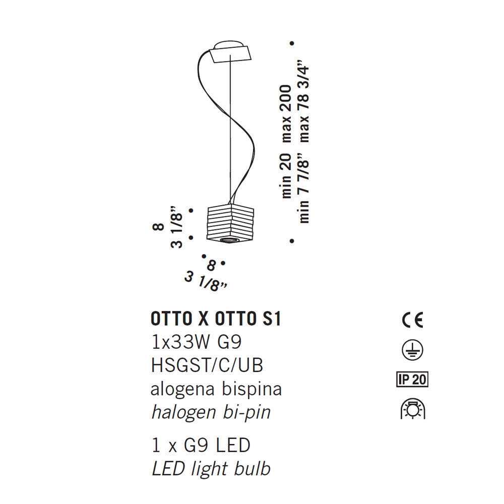 De Majo Otto X Otto S Pendant Light