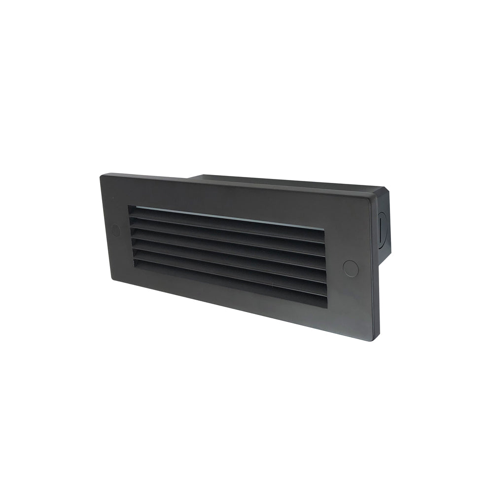 Nora Lighting Dimmable 120V Brick LED Step Light with Louver Face Plate