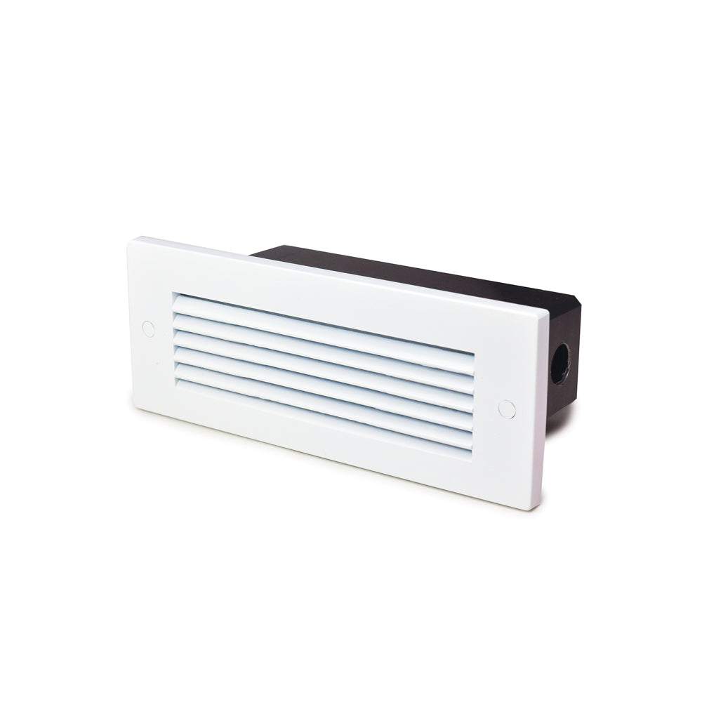 Nora Lighting Dimmable 120V Brick LED Step Light with Louver Face Plate