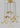 Eaves 8 light chandelier, adjustable height kitchen island lighting, contemporary design.