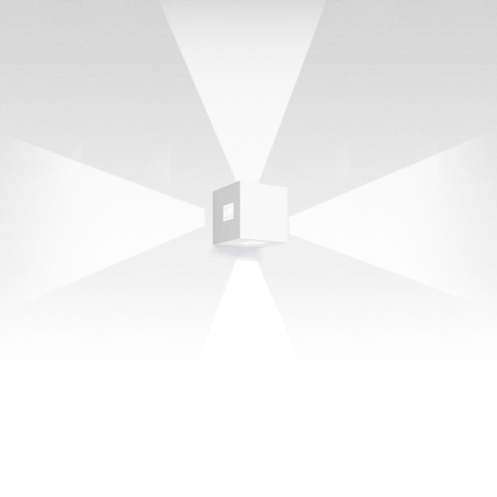 Artemide Effetto 14 Square 4 Large Led Wall Light
