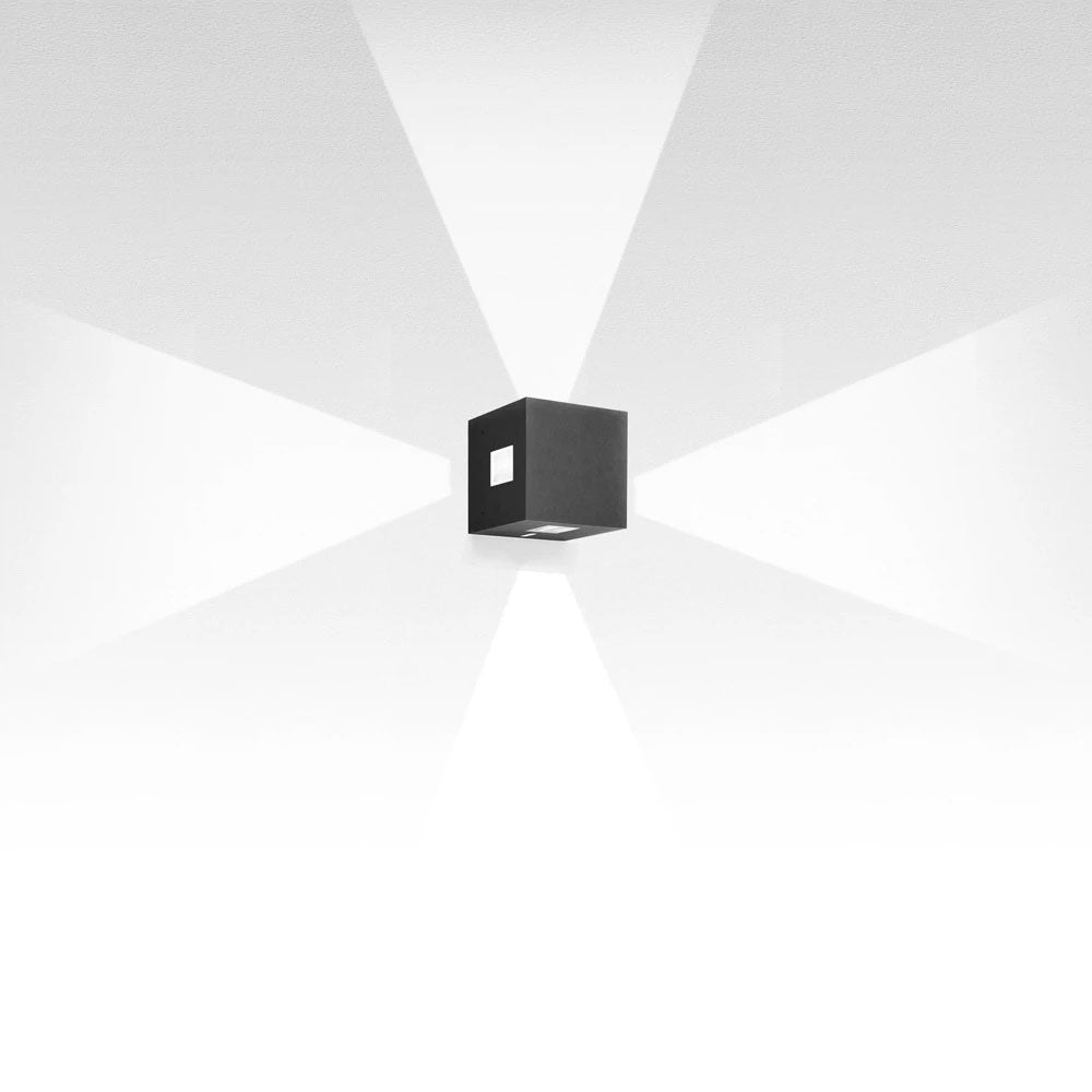 Artemide Effetto 14 Square 4 Large Led Wall Light