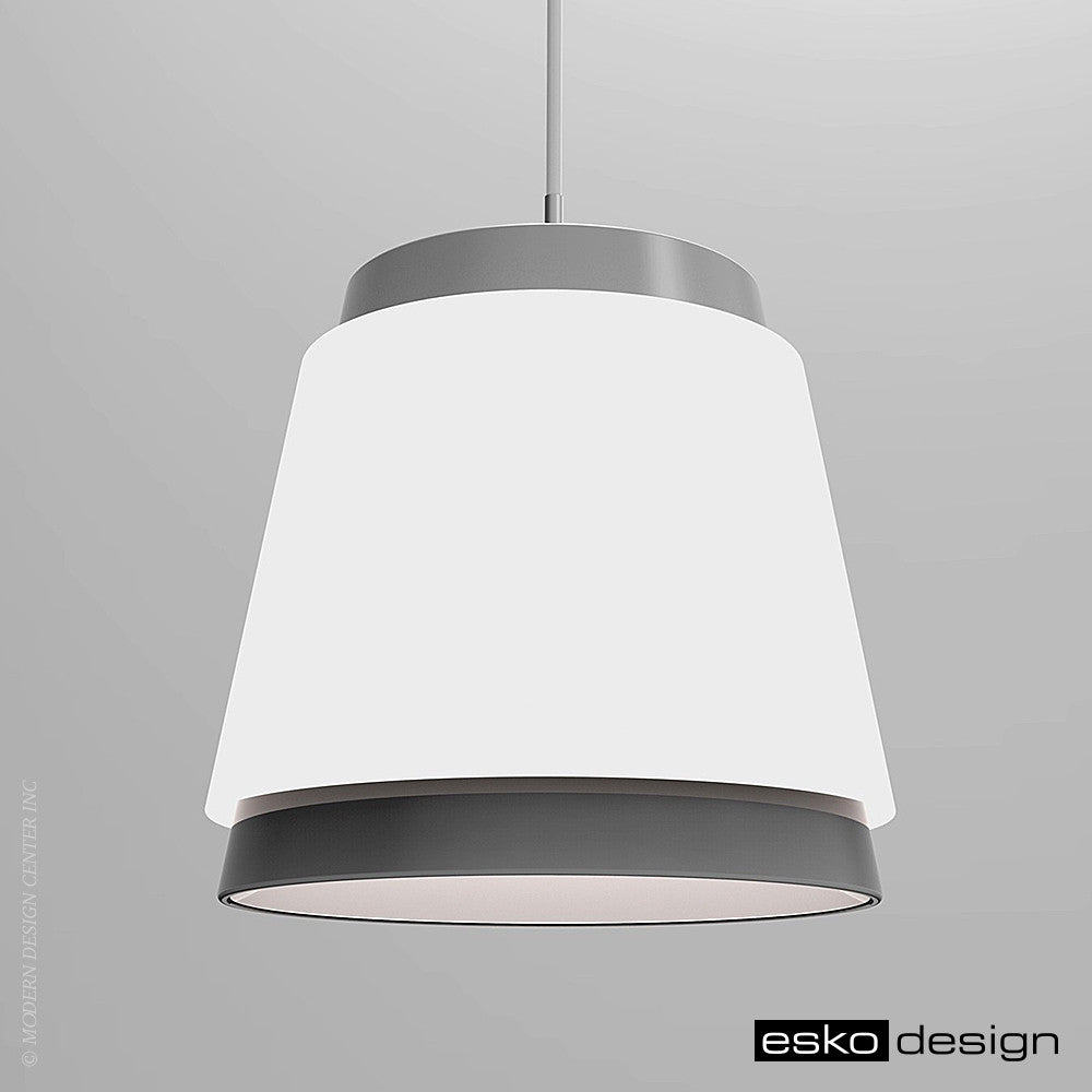 MilkPail Double Frost Pendant by Esko Design | Esko Design | LoftModern