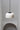 Santa Cole HeadHat Bowl pendant light with black canopy and white ceramic shade