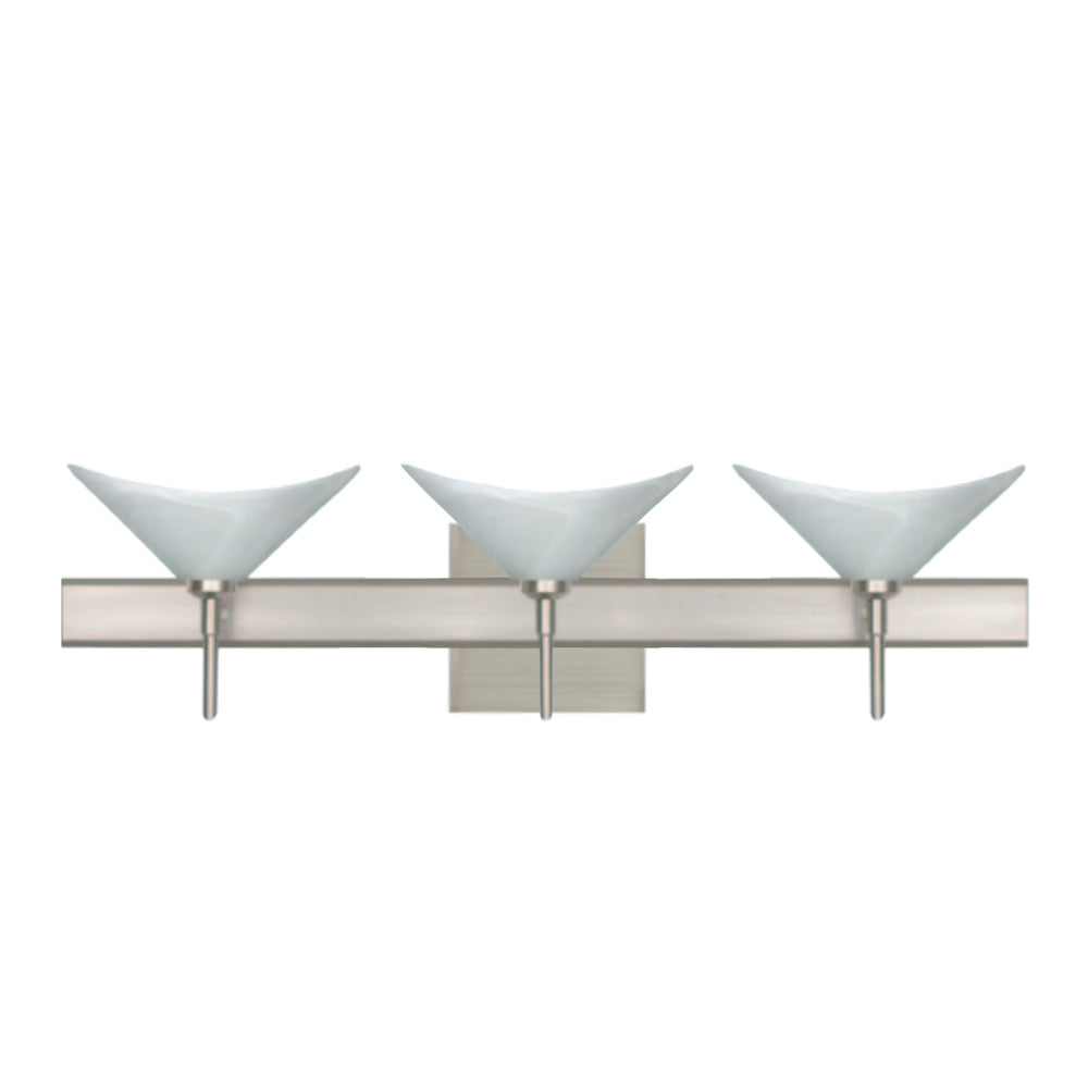 Besa Lighting Hoppi 3 Square Canopy Vanity Light