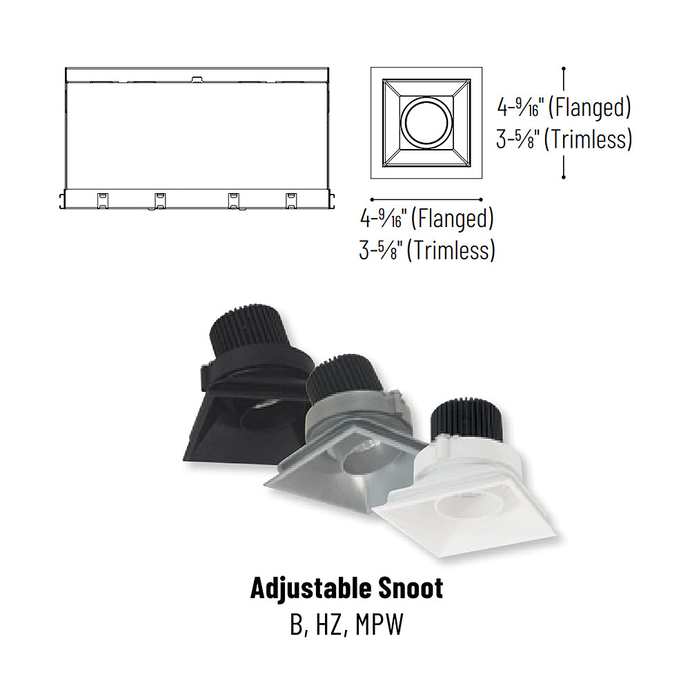Nora Lighting Iolite MLS One Head Fixed Downlight, Trimless